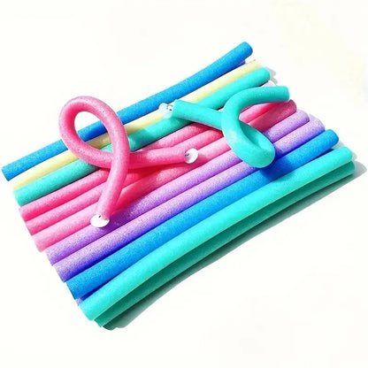 Heatless Foam Curling Rods Set (10pcs) – Manual Hair Curlers Flexible Sponge Perm Rods for DIY Styling