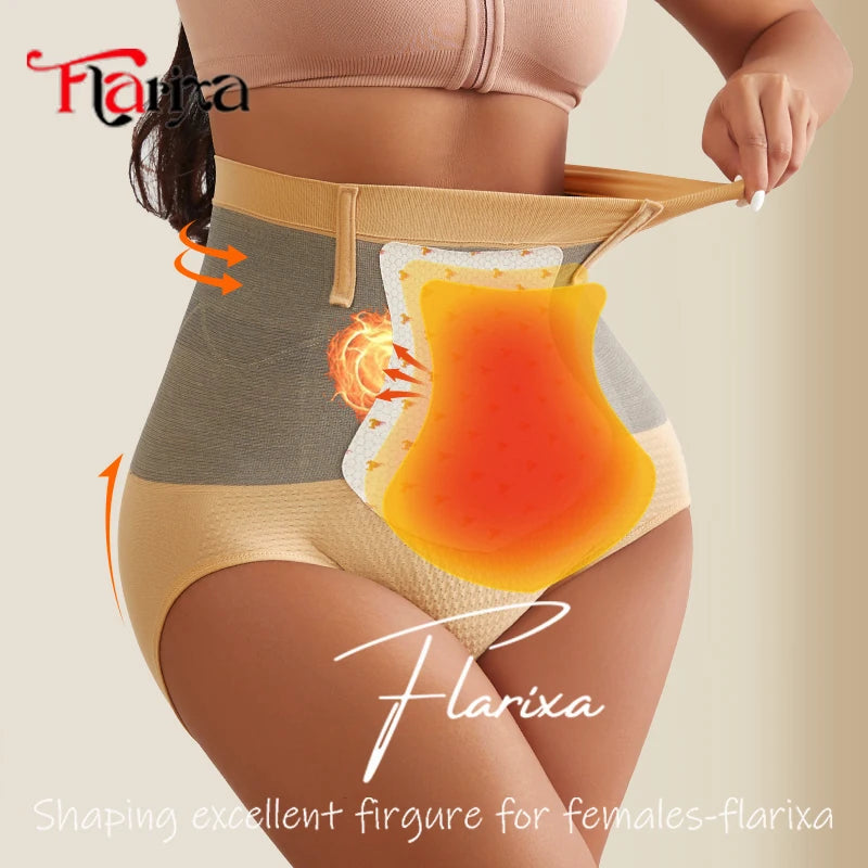 Women’s Thermal Shapewear Shorts High Waist Seamless Tummy Control Body Shaper Underwear