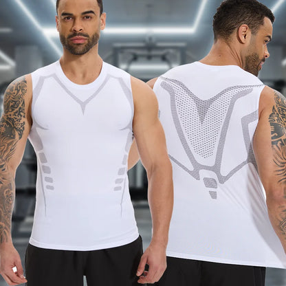 Men's Compression Tank Top Sleeveless Shaping Vest Quick Dry S-2XL