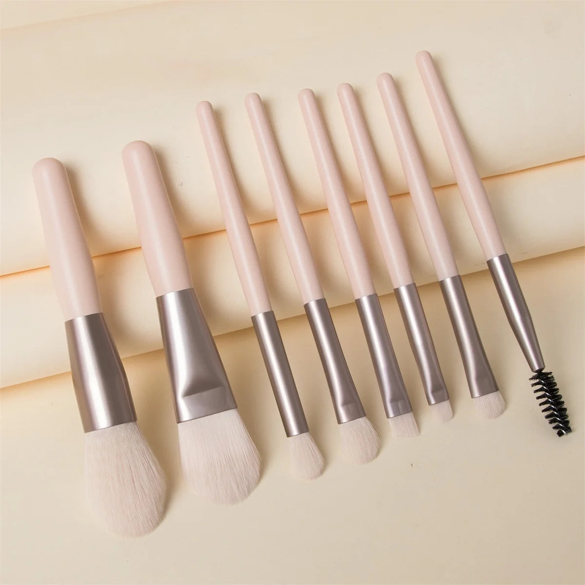 8PCS Soft Fluffy Makeup Brush Set Foundation Blush Powder Eyeshadow Kabuki Blending Brushes