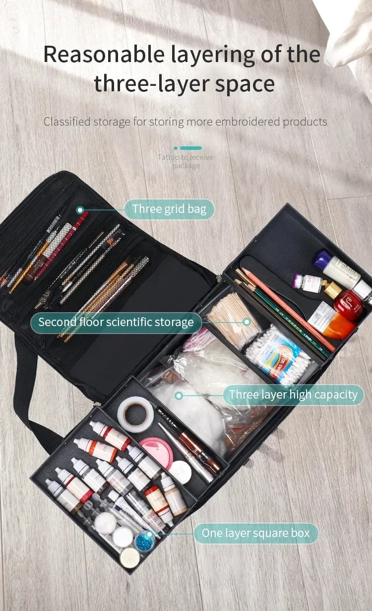 Large Capacity Makeup Bag Cosmetic Organizer Case Waterproof Travel Beauty Box