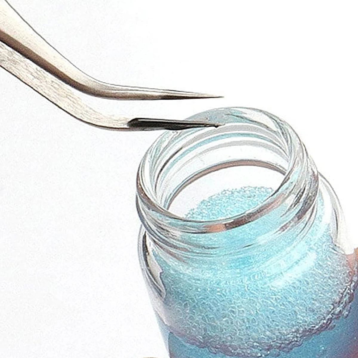 25ml Eyelash Tweezers Cleaner with Sponge Ball Lash Extension Tool Glue Remover Liquid Reusable