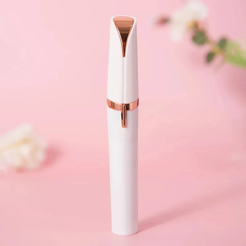 2-in-1 Electric Eyebrow Trimmer & Nose Hair Remover – Portable Facial Grooming Tool