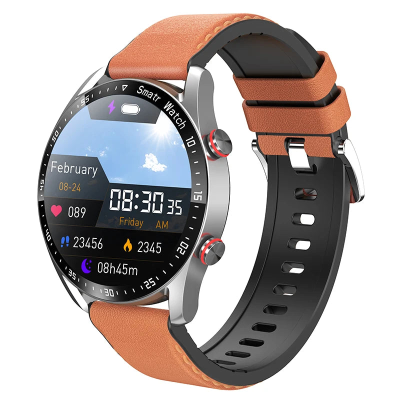 Men’s Bluetooth Smart Watch | Fitness & Activity Tracker | Call & Message Alerts | Waterproof Sports Smartwatch with Box