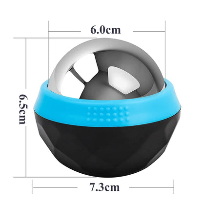Hot & Cold Stainless Steel Massage Roller Ball – Body & Face Ice Roller for Muscle Massage