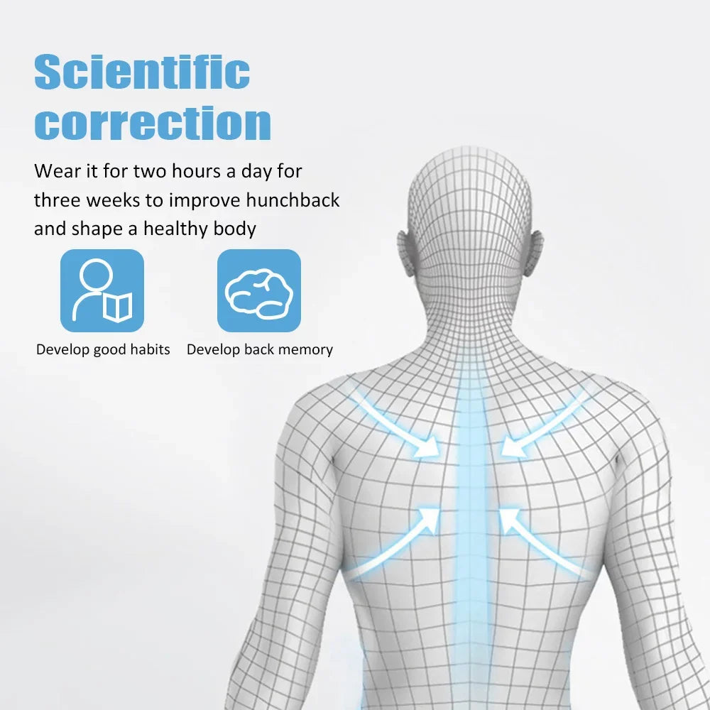 Smart Posture Corrector with Sensor – Invisible Back Support Belt & Hunchback Reminder for Adults and Kids