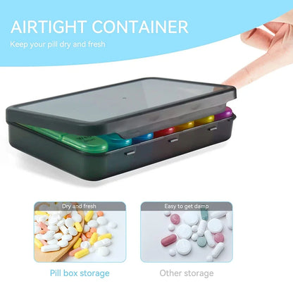 Weekly Pill Organizer 7 Day, 3 Times a Day | Large Travel Pill Box with 21 Compartments for Vitamins & Supplements