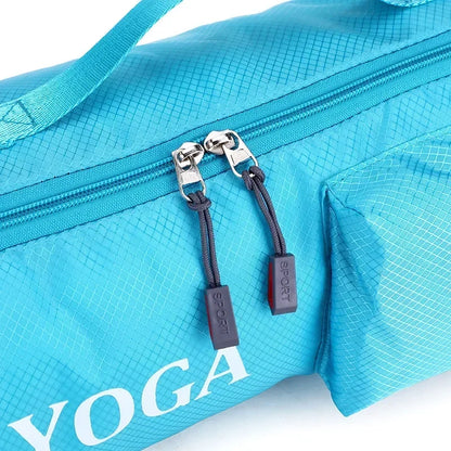 Yoga Mat Carrying Bag with Zipper Pockets – Large Capacity Fitness Gym Knapsack, Waterproof Sports Yoga Mat Holder (Women)