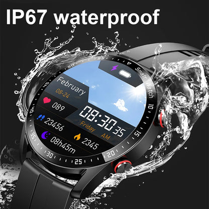 Men’s Bluetooth Smart Watch | Fitness & Activity Tracker | Call & Message Alerts | Waterproof Sports Smartwatch with Box