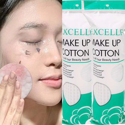 100-200pcs Disposable Cotton Pads – Soft Round Cleansing Pads for Face, Makeup Removal & Nail Polish Remover