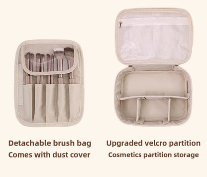 New Women’s Luxury Makeup Bag – Large-Capacity Portable Cosmetic & Toiletry Travel Organizer