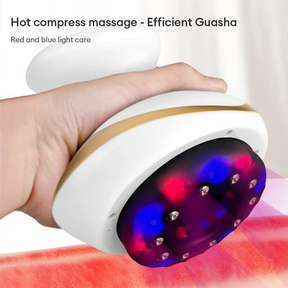 Electric EMS Body Massager with LCD Display – Cupping, Gua Sha & Vacuum Massage Device with Infrared Heating