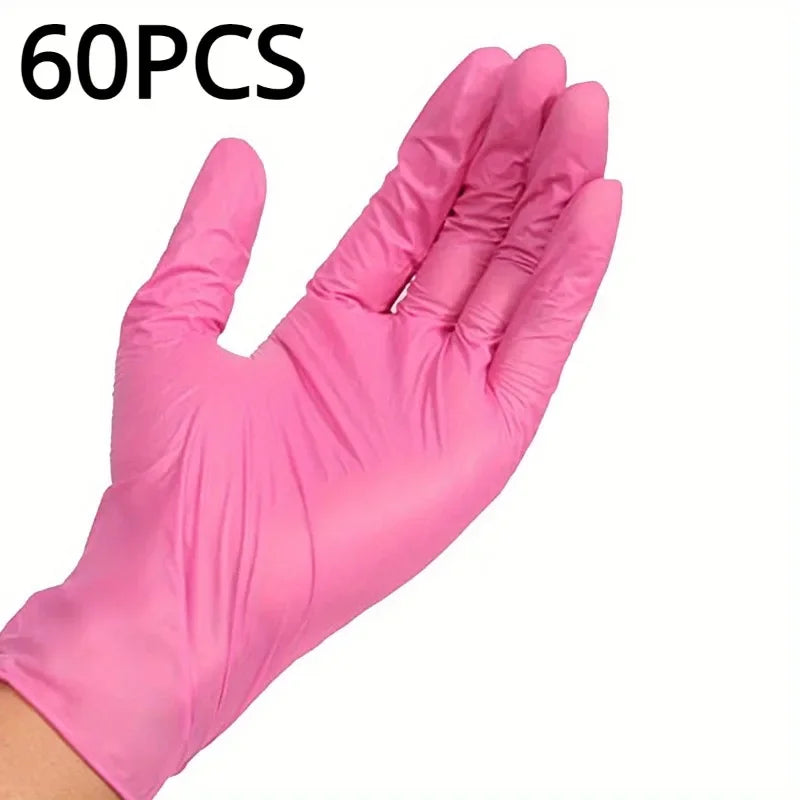 Multi-Color Nitrile Disposable Gloves – Latex-Free, Waterproof, Durable Household Cleaning Gloves (XS/S/M/L Sizes Available)