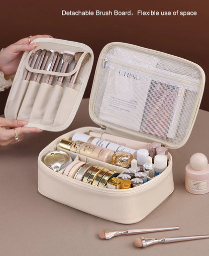 New Women’s Luxury Makeup Bag – Large-Capacity Portable Cosmetic & Toiletry Travel Organizer