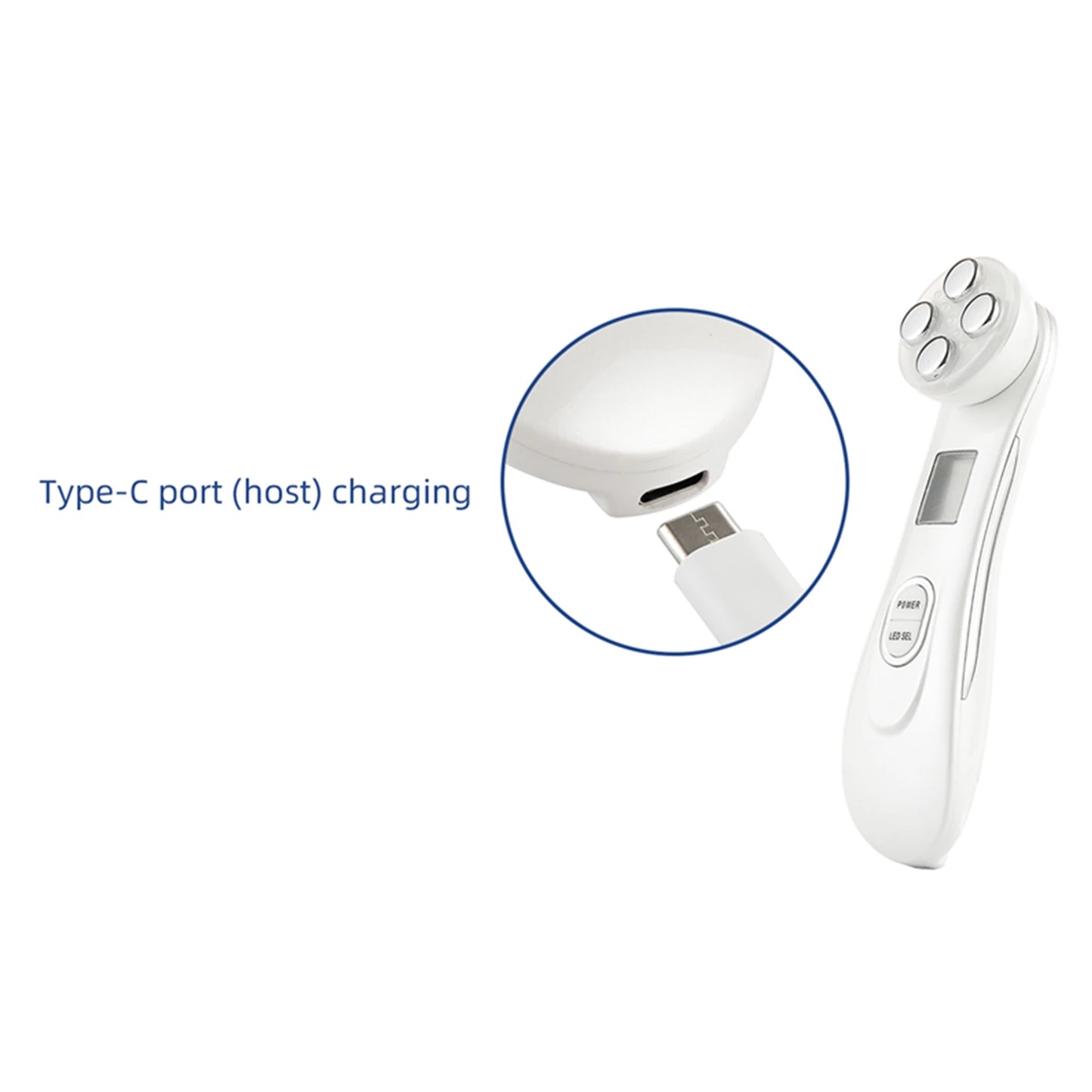 5-in-1 RF EMS LED Photon Beauty Device – Skin Lifting, Anti-Wrinkle & Tightening Facial Massager