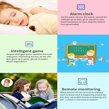Kids 2G Smart Watch SIM Card SOS Call Camera Voice Chat Touch Screen Q19