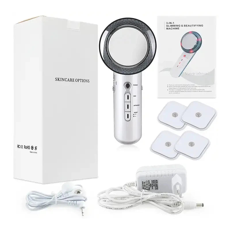 RF & EMS Beauty Massager with LED Light – Skin Firming, Toning & Self-Care Device
