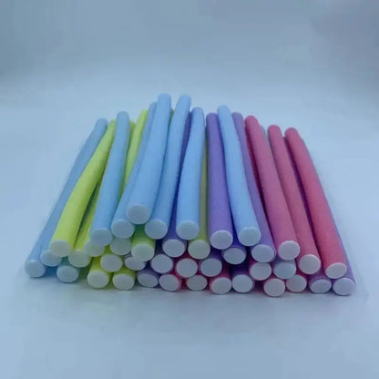Heatless Foam Curling Rods Set (10pcs) – Manual Hair Curlers Flexible Sponge Perm Rods for DIY Styling