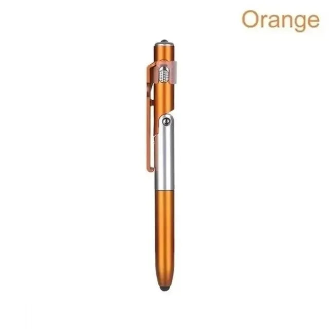 4-in-1 Multifunction Stylus Ballpoint Pen with LED Light, Phone Stand & Touch Screen Tip – Portable Writing Tool for Reading & Office