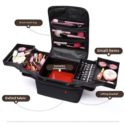 Large Capacity Makeup Bag Cosmetic Organizer Case Waterproof Travel Beauty Box