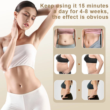 Electric Body Massage Device with Heat & Vibration – Rechargeable Abdominal & Full Body Sculpting Massager