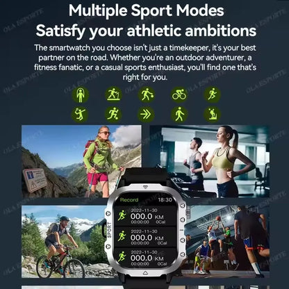 Men’s & Women’s Smart Watch – Fitness Tracker with Heart Rate, Sleep Monitor, Waterproof & Bluetooth Calls for iOS & Android