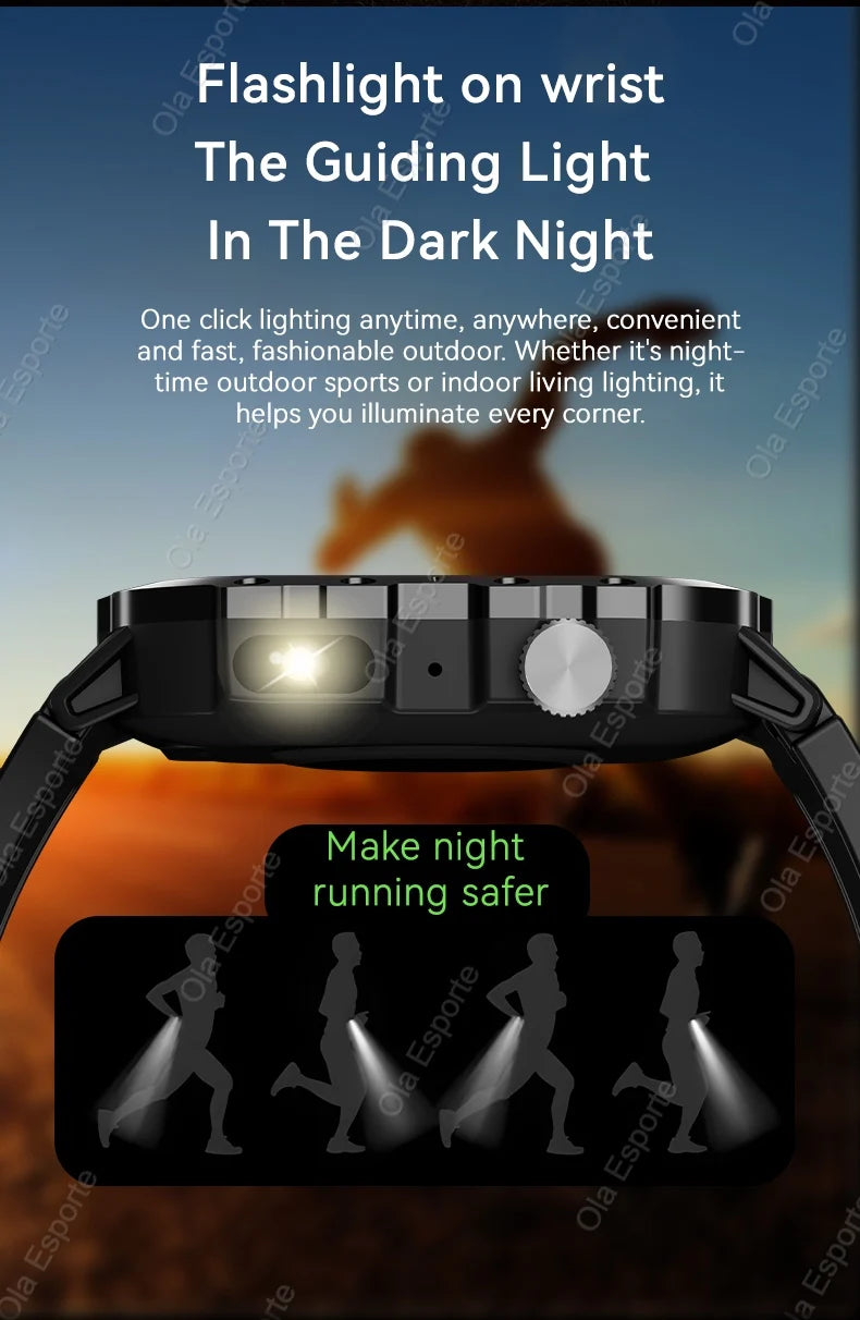 Men’s Smart Watch Bluetooth Call – LED Touch Screen Fitness Tracker with Multi-Sport Modes, Smart Notifications (Android & iOS)