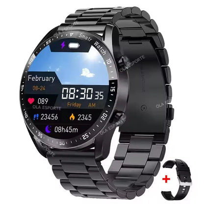 Men’s Bluetooth Call Smart Watch with GPS – AMOLED Full Screen Fitness Tracker for iOS & Android
