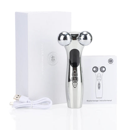 Rechargeable Facial & Body Massager with LED Display – Microcurrent Vibration Tool for Relaxation and Skincare