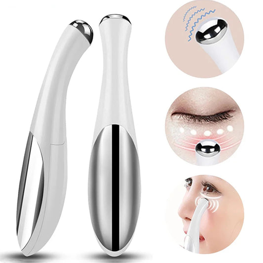 Electric Eye Massage Pen – Portable Beauty Tool for Facial & Eye Care, Battery-Powered
