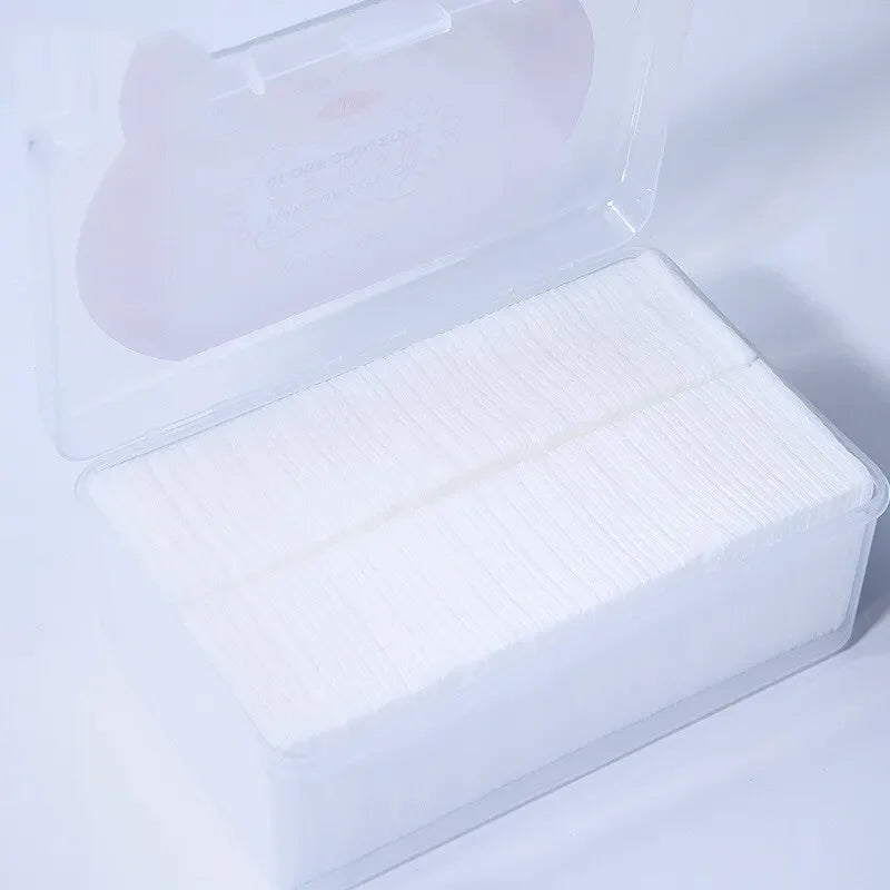 High-Quality 1000PCS Disposable Cotton Makeup Remover Pads – Soft Facial Cleansing Wipes for Skincare & Cosmetics