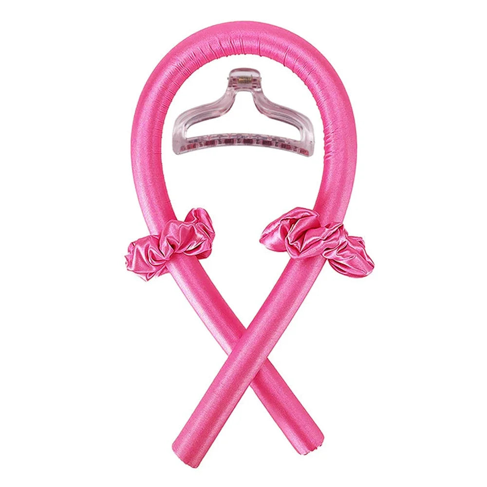 Heatless Curling Rod Headband – Soft Foam Hair Curlers for Sleeping, No-Heat Silk Curl Ribbon for Natural Waves & Curls
