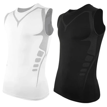Men's Compression Tank Top Sleeveless Shaping Vest Quick Dry S-2XL