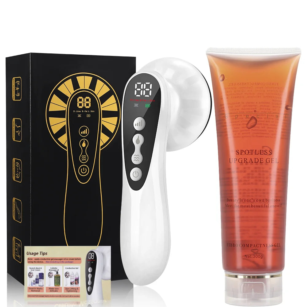 Electric Vibrating Body Massager with Heat & Red Light – Handheld Skin Firming & Body Sculpting Device