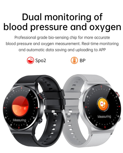 Men’s Bluetooth Call Smart Watch with GPS – AMOLED Full Screen Fitness Tracker for iOS & Android