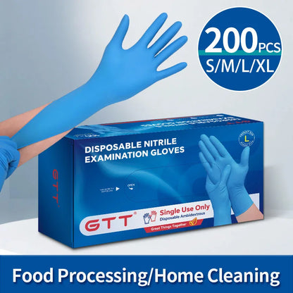 100-800 PCS Black Disposable Neoprene Gloves Powder Free Latex Free Various Sizes