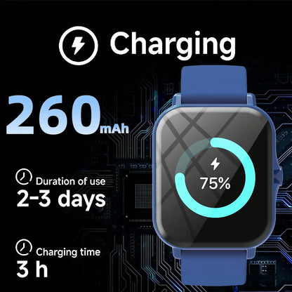 Smart Watch 1.83" HD Bluetooth Call Fitness Tracker for Android iPhone