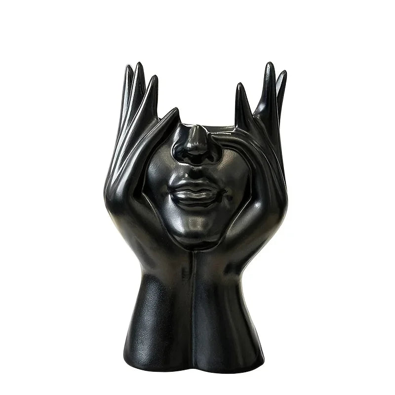 Creative Human Body Pen Holder Makeup Brush Organizer Desktop Storage Stand Decor