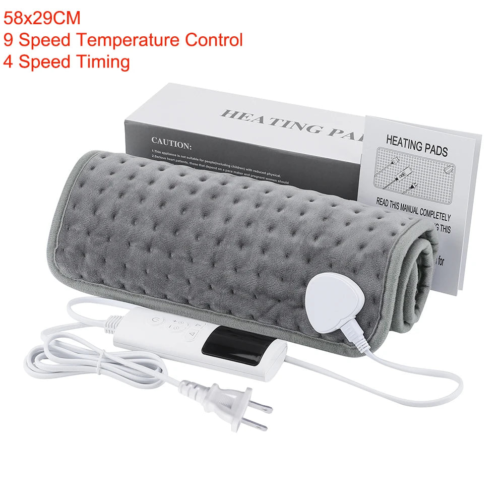 Washable Electric Heating Blanket – Thermal Warmer for Feet, Hands, and Abdomen – Heated Pad Mat for Bed & Sofa (58x29cm)