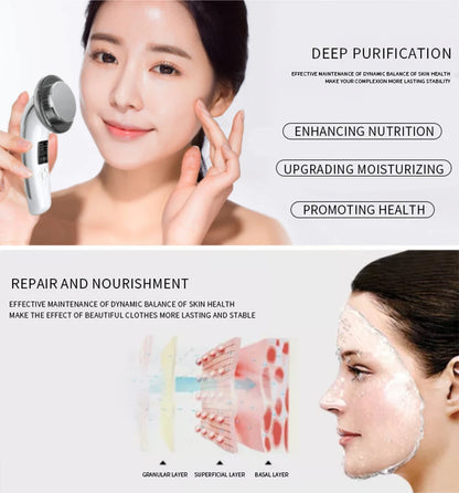 6-in-1 EMS Ultrasonic Body Slimming & Face Lifting Massager Machine – Infrared Therapy