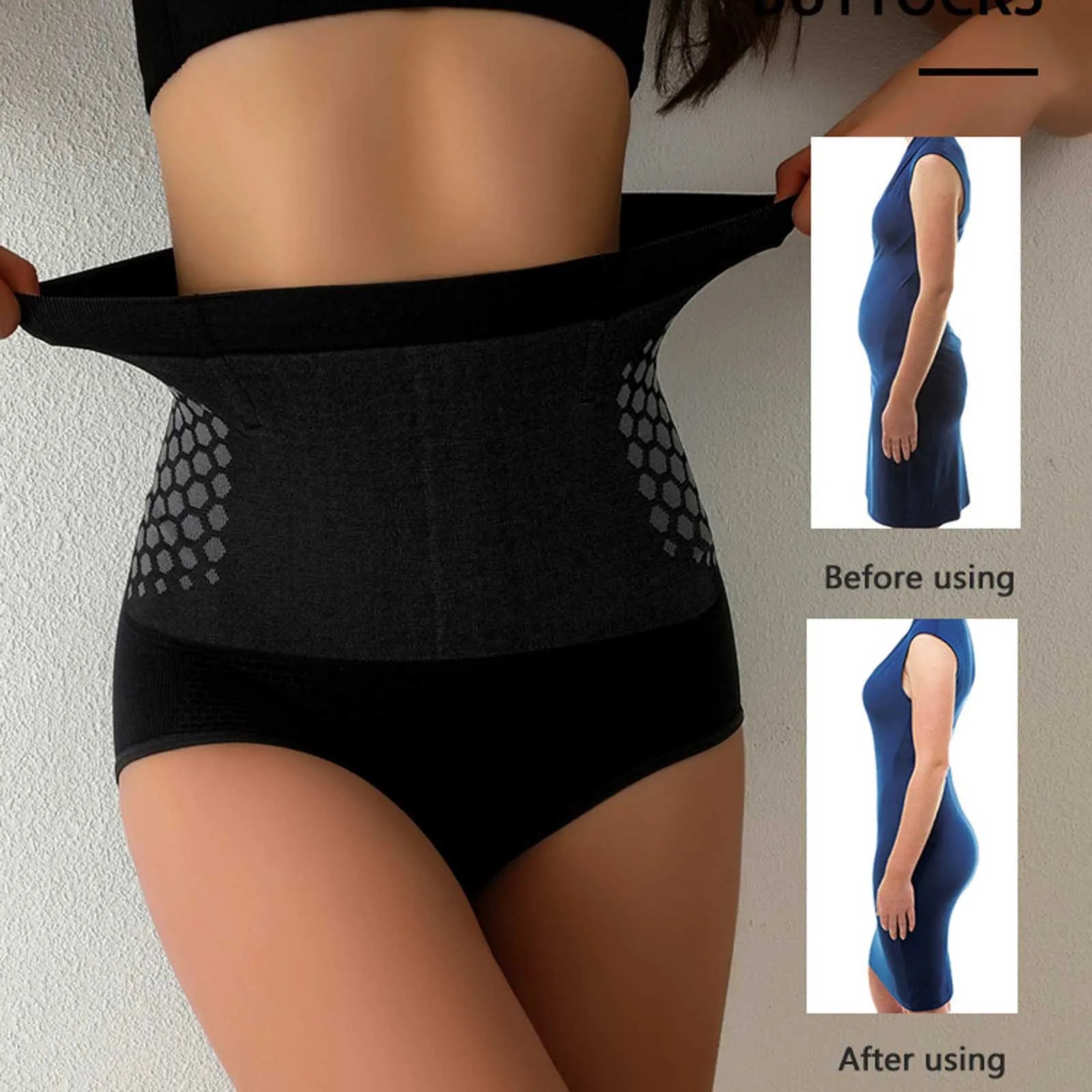 Women's High Waist Shapewear Briefs Seamless Tummy Control Underwear Body Shaper