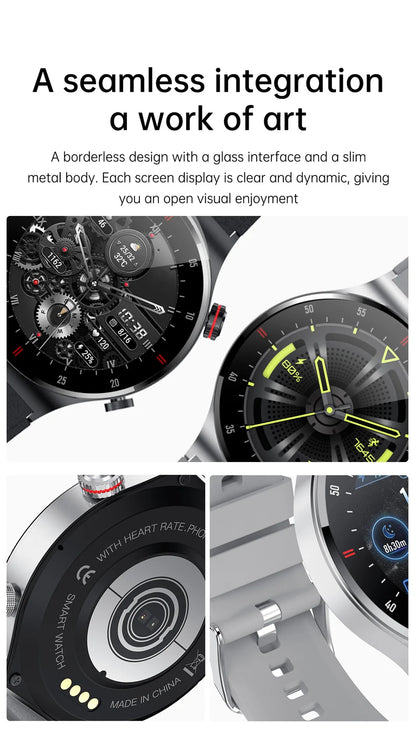 Men’s Bluetooth Call Smart Watch with GPS – AMOLED Full Screen Fitness Tracker for iOS & Android