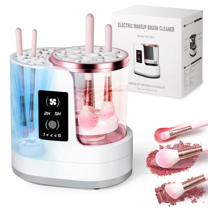 Makeup Brush Cleaner & Dryer – 3-in-1 Automatic Cleaning, Drying & Storage System