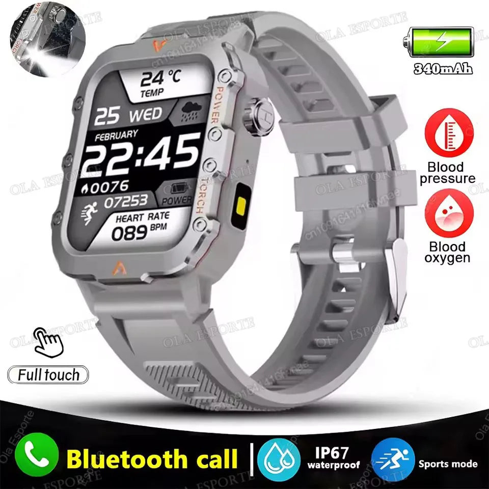 Men’s & Women’s Smart Watch – Fitness Tracker with Heart Rate, Sleep Monitor, Waterproof & Bluetooth Calls for iOS & Android