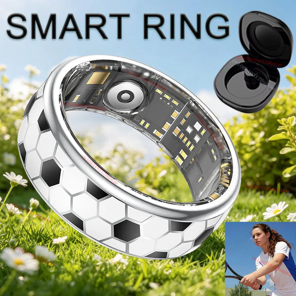 Smart Ring Fitness Tracker Call Alerts Sleep Monitor IP68 Waterproof Ring