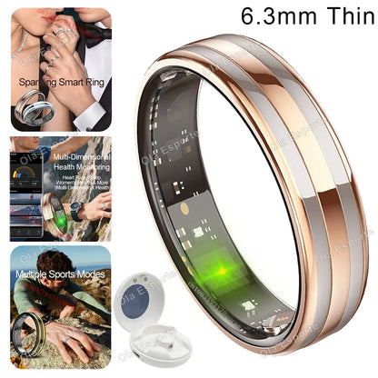 Smart Ring Fitness Tracker Heart Rate Sleep Monitor Waterproof for Android iOS