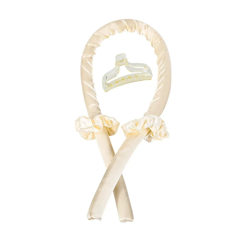 Heatless Curling Rod Headband – Soft Foam Hair Curlers for Sleeping, No-Heat Silk Curl Ribbon for Natural Waves & Curls