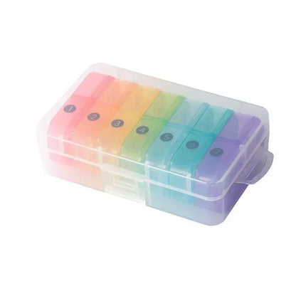 Weekly Pill Organizer 7 Day Pill Box Portable Medicine Tablet Storage Case Travel Container