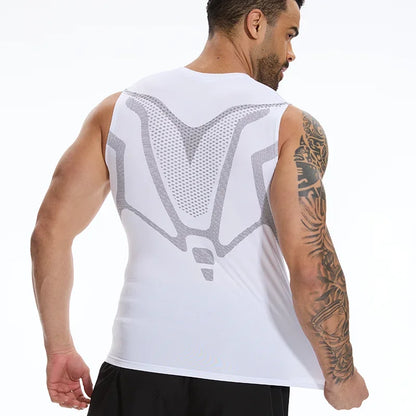 Men's Compression Tank Top Sleeveless Shaping Vest Quick Dry S-2XL