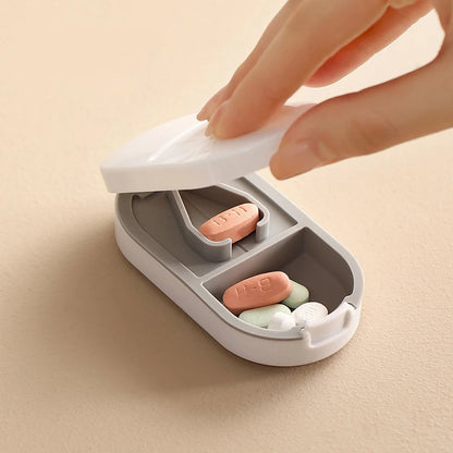 1pc Pill Cutter and Splitter – Stainless Steel Blade for Cutting Small or Large Pills in Half – Compact, Travel-Friendly Tablet Slicer